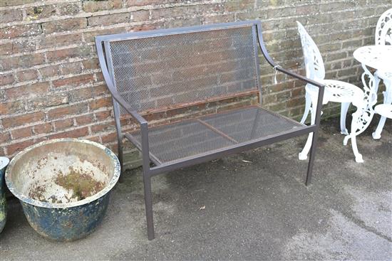 Metal garden seat
